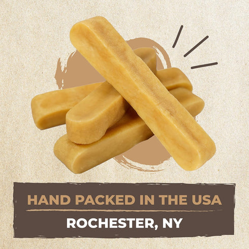 Mighty Paw Yak Cheese Chews for Dogs - All-Natural Long Lasting Pet Treats - Odorless Limited-Ingredient Chews for Puppies & Power-Chewers (Medium...