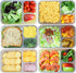 6 Pack - SimpleHouseware Color Reusable 3-Compartment Meal Prep Container Boxes (36 ounces)...