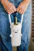 Pearhead Sherpa Wine Bottle Gift Bag, Ghost Wine Bottle Bag, Halloween Party Ideas, Sherpa Wine Gift Bag, Funny Fall Housewarming Ideas...
