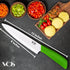 Vos Ceramic Chef Knife 8 Inch with Protection Cover – Large Ceramic Kitchen Knife for Slicing, Dicing, and Fruits – Lightweight Zirconia Blade – L...