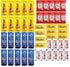 Crait Individual Condiment Packets Variety Pack of 50 Hot Sauce Packets with Mayo Packets, Ketchup Packets and Yellow Mustard Packets Single Serve...
