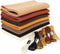 Brown Soft Felt Fabric Sheets: ZAIONE 7 Rolls 8''x35'' Felt Sheets Assorted Thick Felt Fabric Roll for DIY Crafts...