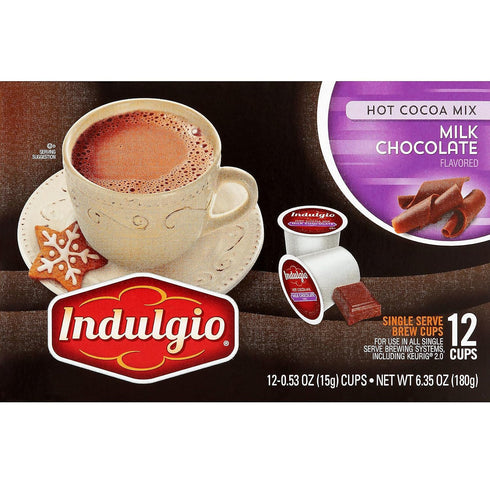 Trilliant Fg013073 Indulgio Milk Chocolate Hot Cocoa Single Serve Brew Cup...