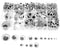 Variety Value Pack 1 Box Approx 1120 pcs 0.16 inches to 1 inch Round Plastic Self Adhesive Black Googly Wiggle Eyes Wide Assorted Sizes...