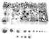 Variety Value Pack 1 Box Approx 1120 pcs 0.16 inches to 1 inch Round Plastic Self Adhesive Black Googly Wiggle Eyes Wide Assorted Sizes...