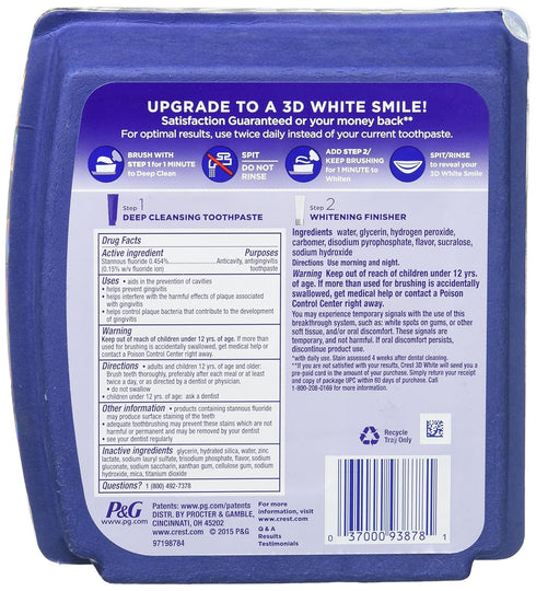 Crest Brilliance Daily Cleasning Toothpaste And Whitening Gel System - 4 Oz...
