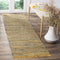 SAFAVIEH Rag Rug Collection Accent Rug - 2'3" x 5', Yellow & Multi, Handmade Boho Stripe Cotton, Ideal for High Traffic Areas in Entryway, Living ...