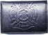 Fire Fighter Embossed Leather Trifold Wallet - Black...