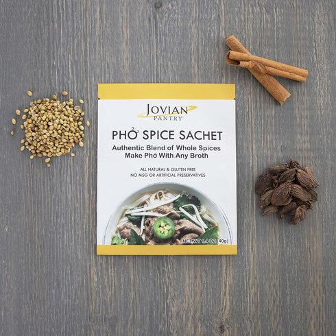 Jovian Pantry Pho Spice Sachet (2 pack) - Authentic Whole Spice Blend No Salt or Preservatives...