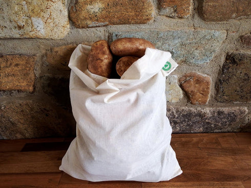Reusable Bulk Bin Bags for Bulk Foods - Reusable Cloth Kitchen Bags for Dry Goods - 100% Organic Cotton Muslin Sacks for Produce, Home Storage and...