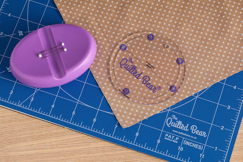 The Quilted Bear Circle Quilting Templates - Set of 8 Non-Slip Acrylic Quilt Templates, Ideal Sewing Products, Quilting Tools & Quilting Templates...