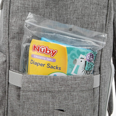 Nuby Diaper Disposable Bags, Fresh Baby Powder Scent, 2 Pack (50 Count Each Pack)...