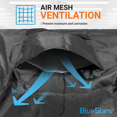 Air Conditioner Cover for Outside Units by BlueStars - Waterproof & Windproof - 420D Oxford Fabric - Outdoor Central AC Units Square Cover (26x26x...