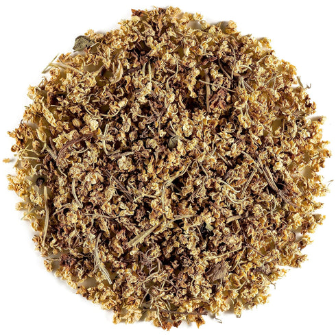 Organic Elderflower Tea Herbal - Elder Flower Blossom - Sambacus Blossoms - Elder Flowers Elderflowers Dried Organic Dried Elderflower Elder Flowe...