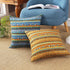 TAOSON Red Stripe Bohemian Style Antique Cotton Blend Linen Sofa Throw Pillowcase Cushion Cover Pillow Cover with Hidden Zipper Closure Only Cover...
