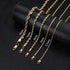 FIBO STEEL 18k Real Gold Plated 2.5-8 MM Stainless Steel Mens Womens Necklace Twist Rope Chain, 16-36 inches...