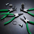 SK 7-Inch Snap Ring Pliers, External Circlip Pliers with 90-Degree Bent Jaw, Tip Diameter 5/64'', Premium CR-V Steel...