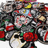 Meneng Embroidered Patches Iron-on Appliques: 30pcs Assorted Cool Punk Embroidery Sew-on Patch for Jackets Clothing...