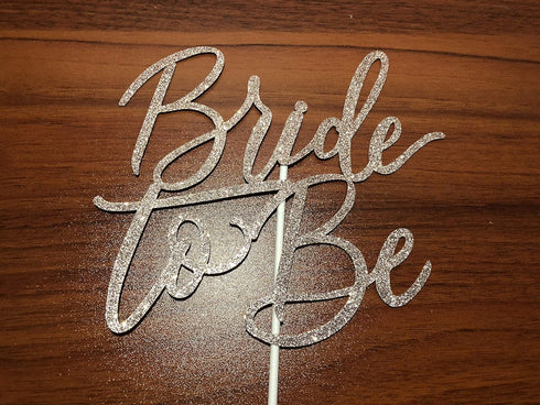Rose Gold Bride To Be Cake Topper Bridal Wedding Shower Cake Topper for Wedding Shower Bachelorette Party Cake Decorations (Double-sided Glitter)...