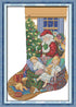 CaptainCrafts New Releases DIY Art Cross Stitch Kits Needlecrafts Patterns and Counted Embroidery Kit Christmas Stocking Santa Claus (E, Preprint ...