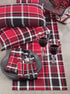 Saro Lifestyle Buffalo Plaid Cotton Table Runner, Red, 16" x 72"...