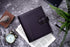 It's Academic Mini Executive Leather Portfolio Folder, 1" Ring Binder and 250-Sheet Capacity, Note Pads, and 5.5" x 8.5" Documents, 2 Pen Loops, D...