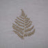 No. 918 Fern Embroidered Fern Sheer Rod Pocket Curtain Panel, 50" x 63", Gold/Gray...