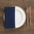 Solino Home Navy Linen Napkins Set of 4-100% Pure Linen Hemstitch Dinner Napkins 20 x 20 Inch for Summer, Fall - Classic Hemstitch...