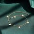 Tassel Disc Anklet,14K Gold Plated Boho Coin Cute Dainty Foot Chain Ankle Bracelet Chain Anklet for Women...