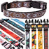 Dog Collars for Small Medium & Large Dogs - Female and Male dogs Patterns on Long Lasting, Adjustable, Strong and Durable Collars for Dogs Stockin...