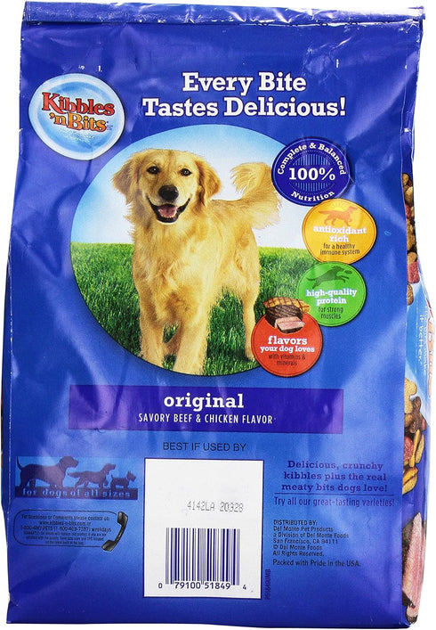 Kibbles 'n Bits Dog Food Original Savory Beef & Chicken Flavor...
