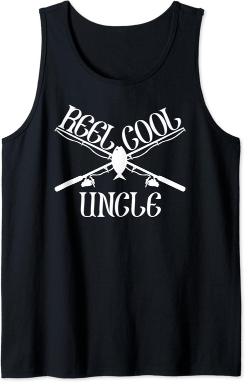 Funny Cool Fishing Uncle Matching Camping Gear Tank Top...