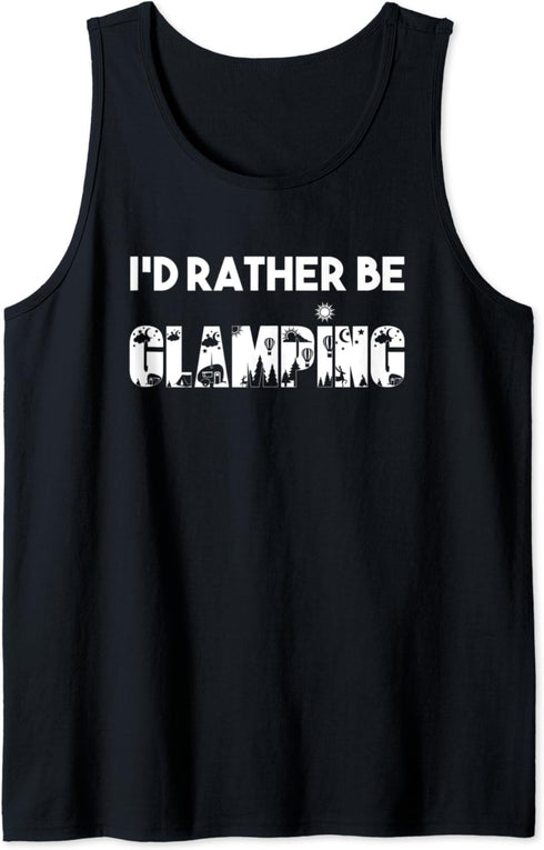 RV Camping Gear Funny Camping Gifts Campfire Womens Glamping Tank Top...