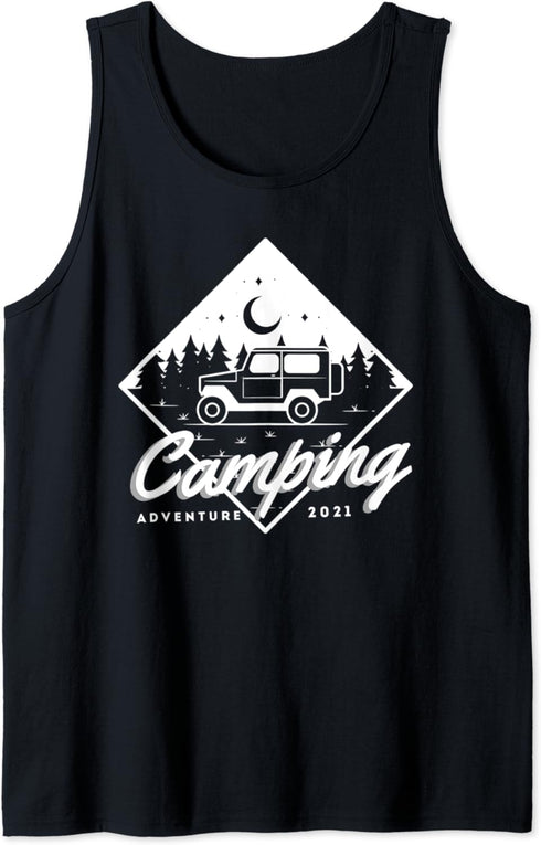 Camping Lovers Adventure Camping Gear Accessories Tank Top...