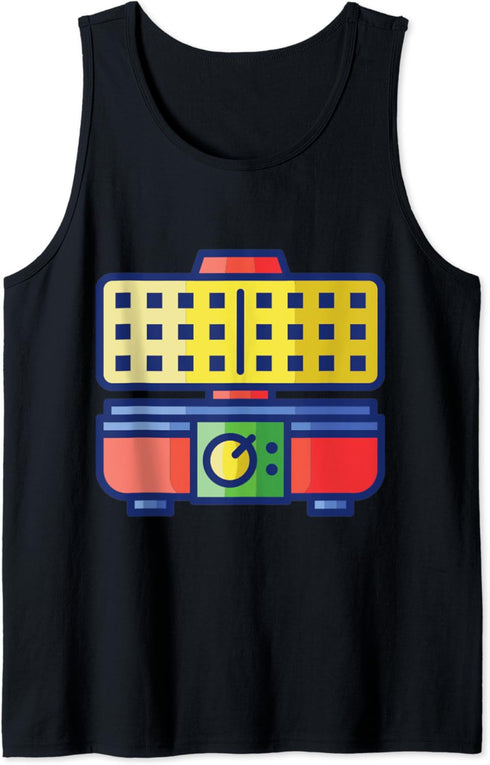 Waffle Maker Cast Griddle Waffle Iron Waffle-Iron Tank Top...