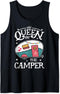 Queen Of The Camper Funny Camping Outdoor Women Girls RV Tank Top...