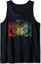 Hiking Mountains Trees Outdoors Nature Wildlife Retro Forest Tank Top...