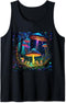 Psychedelic EDM Music Festival Camp Hippie Essential Graphic Tank Top...