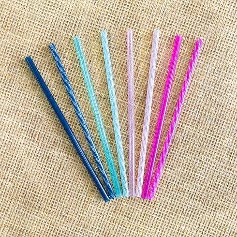 Ello Impact 8 Pack Reusable Plastic Straws, Dishwasher Safe, BPA-Free with Cleaning Brush,Rosewater...