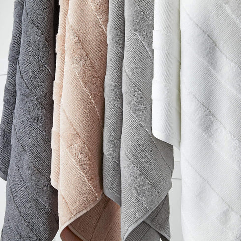 SKL Home Efrie 100% Turkish Cotton Bath Towel, 28" x 54", Gray...