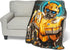 Northwest Transformers Micro Raschel Throw Blanket, Ultra Soft Throw, 46 x 60 Inches, Be Alert...