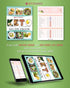 Keto Diet Cheat Sheet Fridge Magnet Charts for Diet Foods - 12 Pcs Quick Reference Guide with 228 Foods - Including PDF Ketogenic Recipes Books fo...
