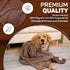 Dog Towel Super Absorbent Quick Drying Super Soft Microfiber Pet Towel for Dogs, Cats and Other Pets (55 x 28 Inches, Brown)...