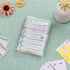 A7 Binder Soft PVC with Bubble 6-Ring Mini Binder, with Mini Binder Pockets x8 Zipper Envelopes, Budget Sheets x12, Cash Envelope Sticker x42, Lab...
