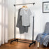 Honey-Can-Do Adjustable Height Rolling Metal Clothes Rack GAR-01122 Chrome 30 lbs...