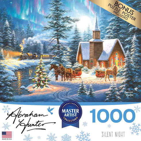 RoseArt - Abraham Hunter - Silent Night - 1000 Piece Jigsaw Puzzle for Adults...