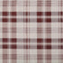 No. 918 Blair Farmhouse Plaid Semi-Sheer Tab Top Curtain Panel, 52" x 63", Red/Ecru Off-White...