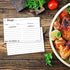 Double Sided Recipe Cards 3x5 Inches, 50 Counts Durable Easy Typing - Minimal Modern (White)...