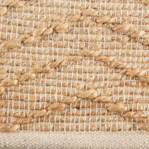 DII Woven Rugs Collection Hand-Loomed Jute, 2x3', Off-White Chevron...