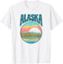Retro Alaska Vintage Mountains & Lake Outdoors Graphic T-Shirt...